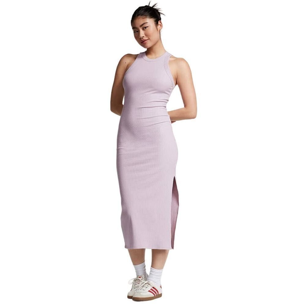 PINK Victoria's Secret Rib Midi Dress GRAY Color Size XL !